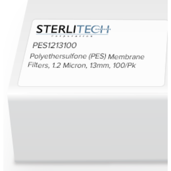 Sterlitech Polyethersulfone (PES) Membrane Filters, 1.2 Micron, 13mm, PK100 PES1213100